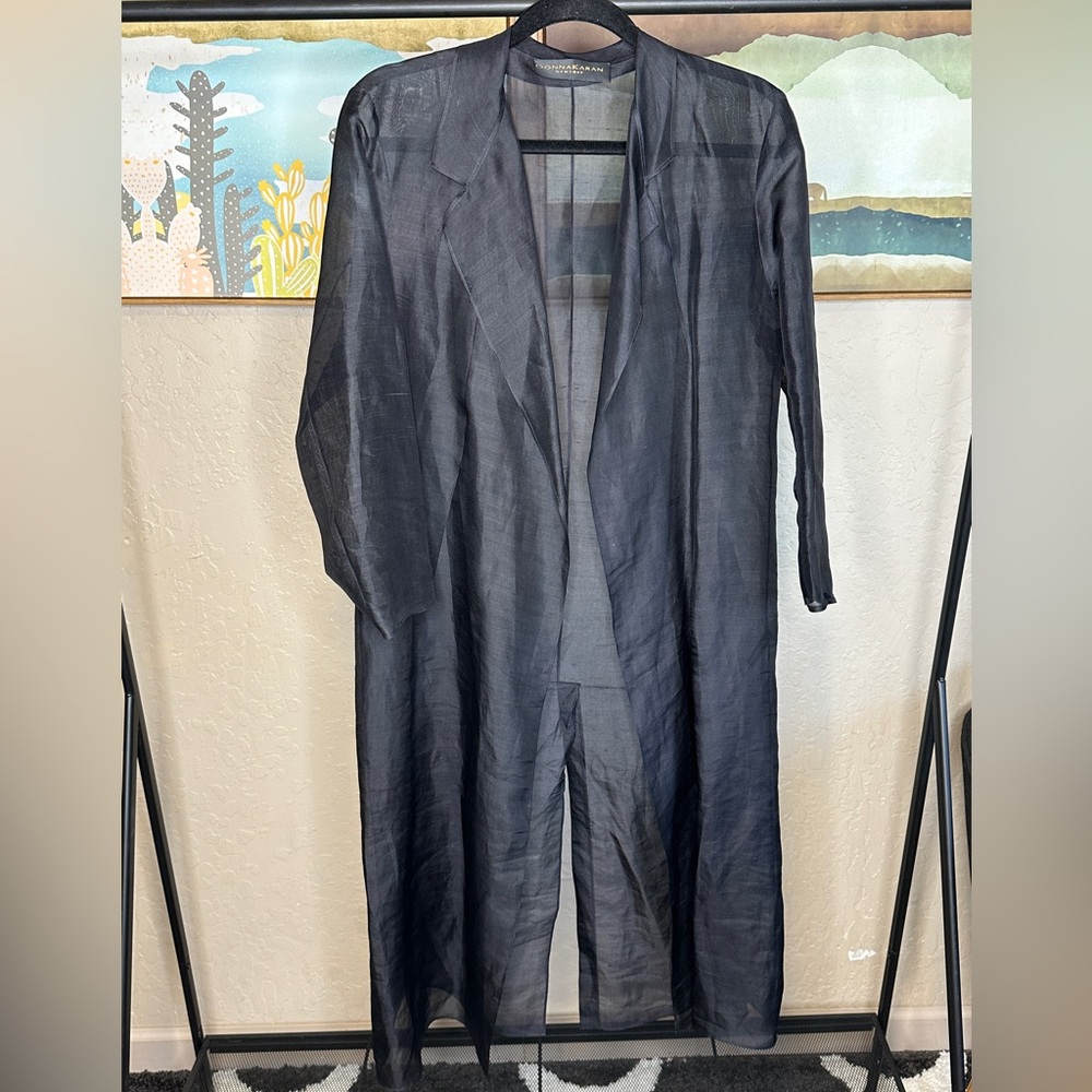 Vintage Donna Karan Sheer Duster